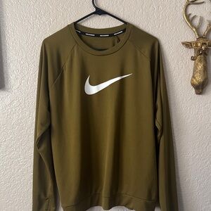 Nike Men's Dark Olive Crewneck Sweater